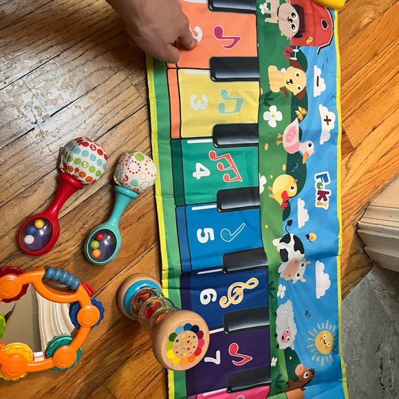 Colorful Musical Play Mat and Instruments Set - Picture 2 of 4